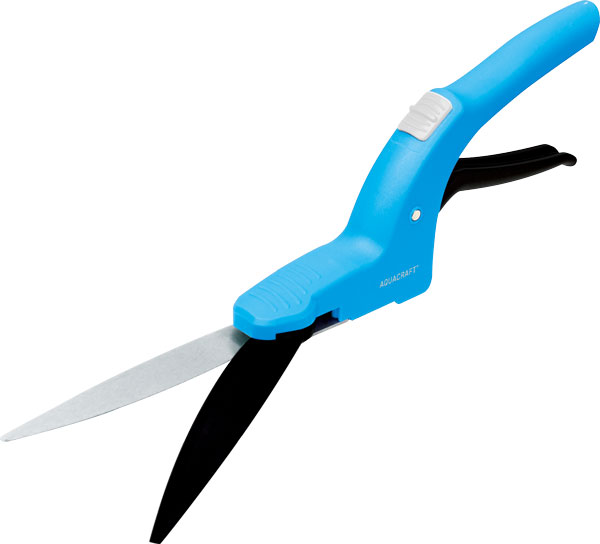 Grass shears with protective arch handle for safe cutting