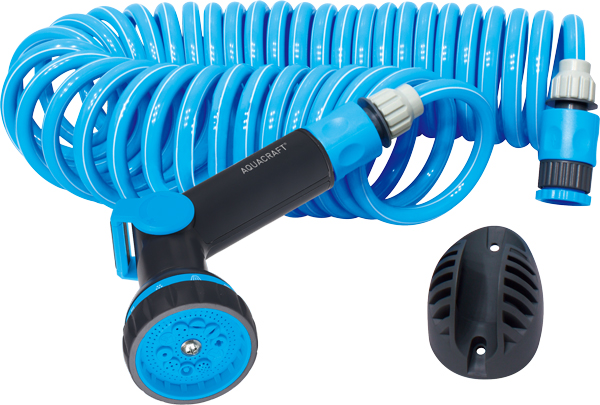 Compact garden hose kit for terraces and balconies