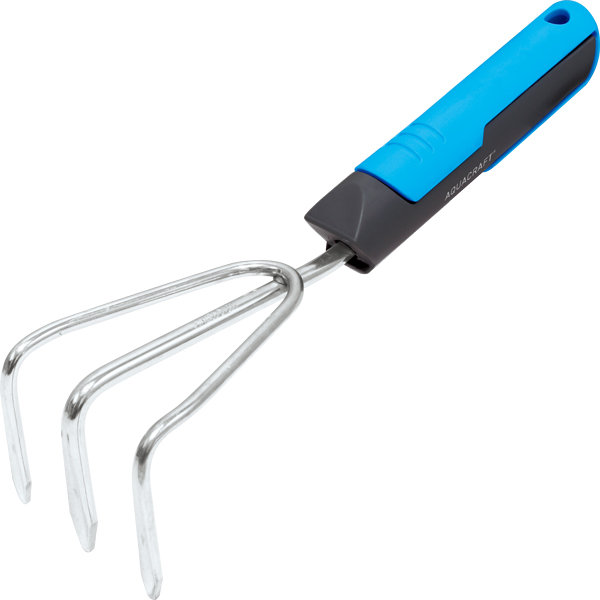 Stainless steel soil cultivator for loosening hard soil