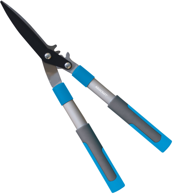 Gear-assisted pruning shears with lightweight aluminum handles