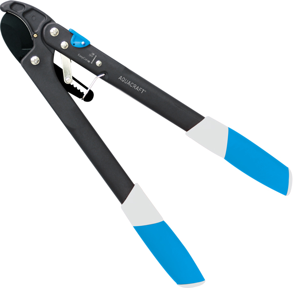 Ratchet anvil pruner with 6-stage power boost system