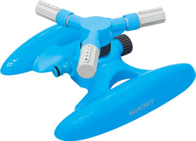 3-arm rotary sprinkler with connectable system for large area garden watering