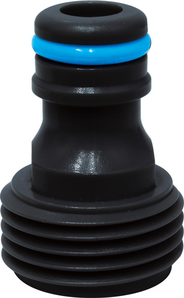 Garden hose connector for secure tap connection