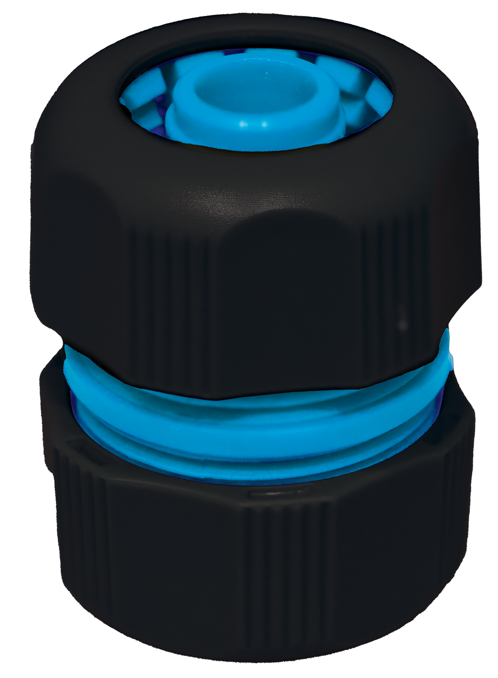 Tap-to-hose connector with reliable plastic construction