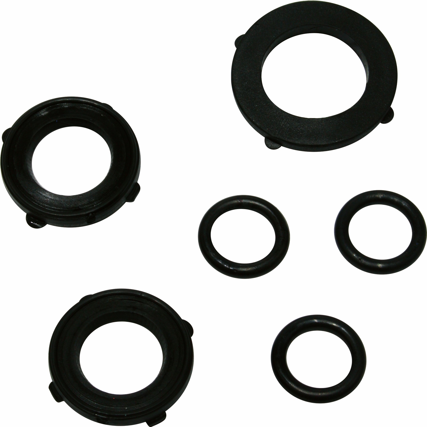Hose seal set with 3 O-rings for standard shanks