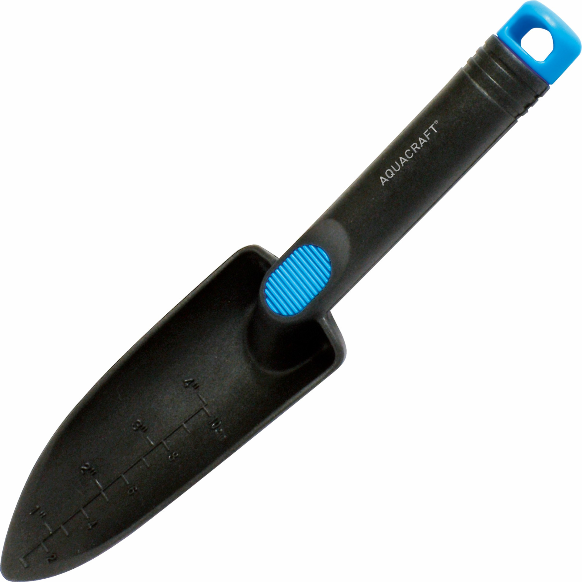 Lightweight plastic garden trowel for digging hard soil
