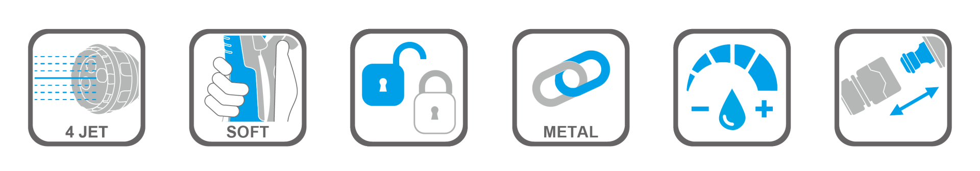 Comfort adjustable spray gun with ergonomic handle and soft rubber grip