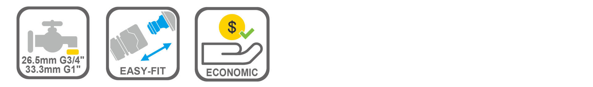 Tap-to-hose connector with reliable plastic construction