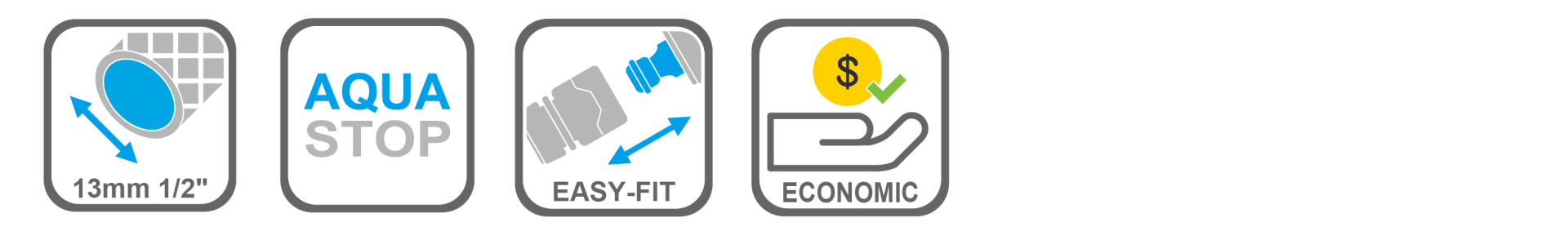 Garden hose connector for secure tap connection