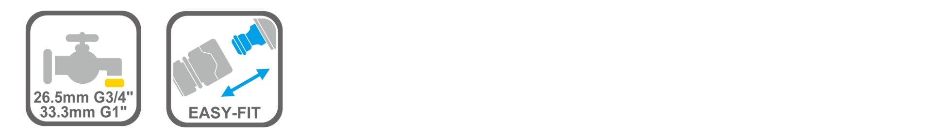 Durable plastic hose adaptor for garden use