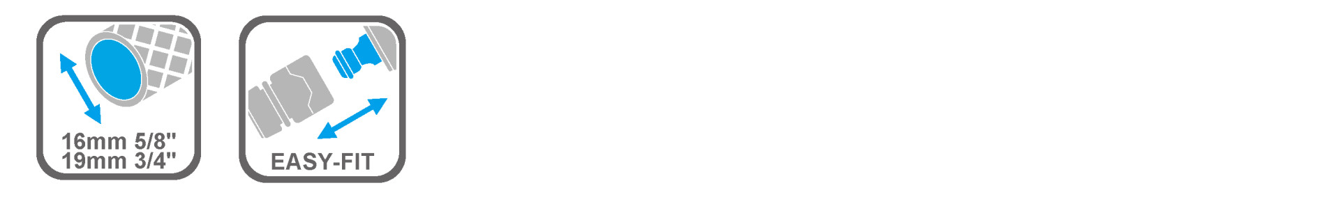 Durable plastic hose adaptor for hoses of any diameter