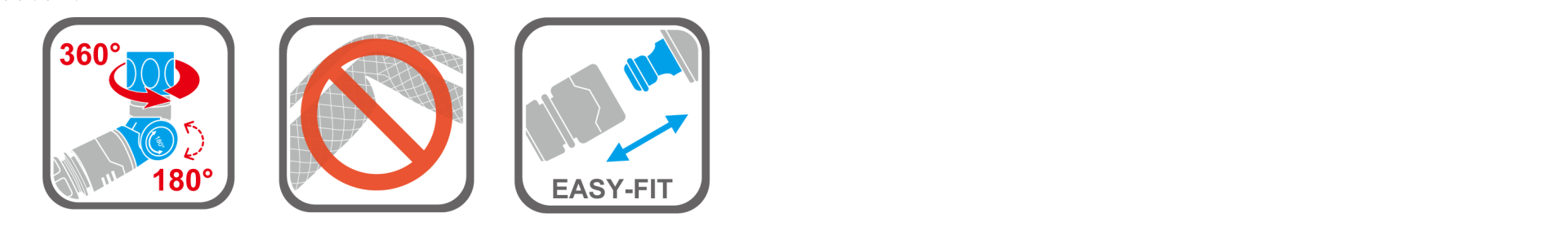 Anti-kink hose adapter for smooth water flow