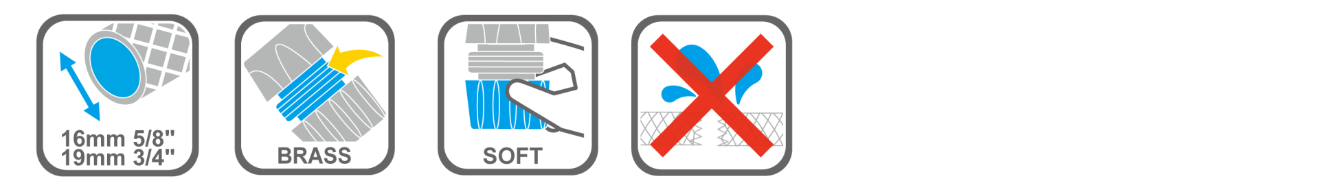 Durable metal hose joiner with ergonomic grip