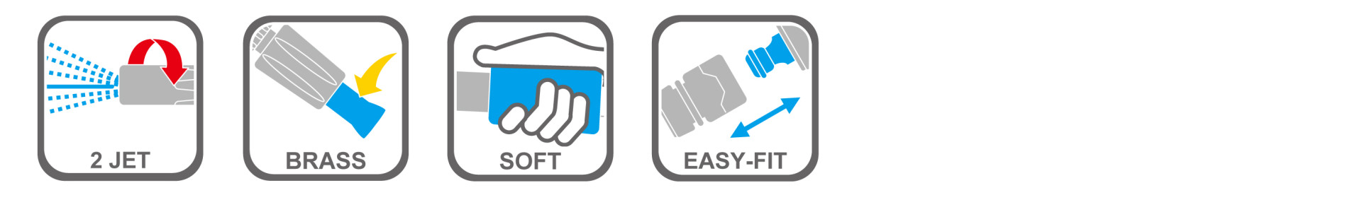 Heavy-duty metal spray nozzle with ergonomic grip