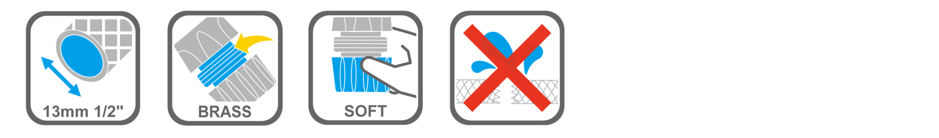 Durable metal hose joiner with ergonomic grip