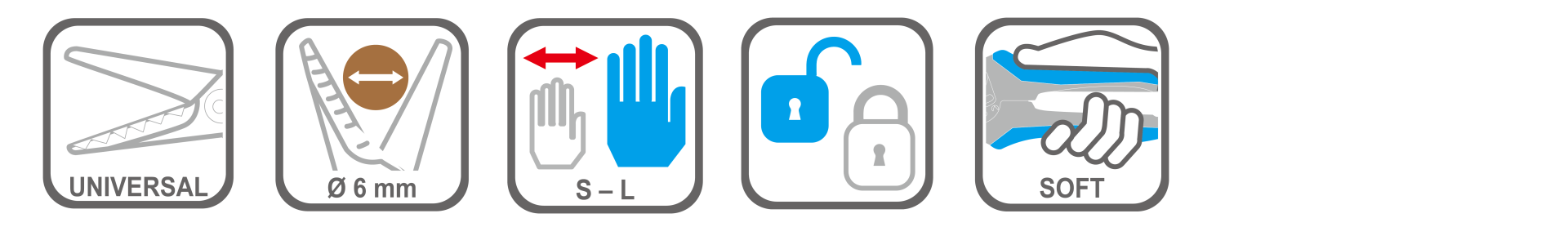 Garden pruner with one-hand safety lock design